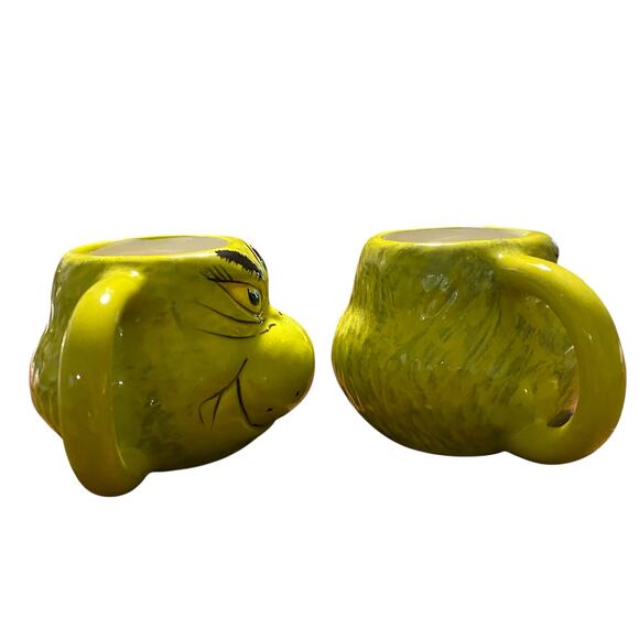 Dr. Seuss The Grinch Mug Green 3D Figural Sculpted Christmas Holiday Shot Glass - Picture 4 of 11